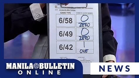 6/42 winning prize|Solo bettor wins P16.8.
